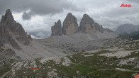 Archiv Foto Webcam Blick auf die 3 Zinnen von der Dreizinnenhütte 11:00