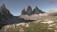 Archived image Webcam Dolomites South Tyrol: Mountain Hut Antonio Locatelli 07:00
