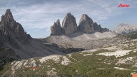 Archiv Foto Webcam Blick auf die 3 Zinnen von der Dreizinnenhütte 07:00