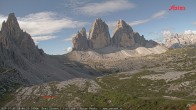Archiv Foto Webcam Blick auf die 3 Zinnen von der Dreizinnenhütte 07:00