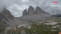Archiv Foto Webcam Blick auf die 3 Zinnen von der Dreizinnenhütte 07:00