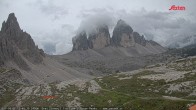 Archiv Foto Webcam Blick auf die 3 Zinnen von der Dreizinnenhütte 11:00