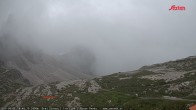 Archiv Foto Webcam Blick auf die 3 Zinnen von der Dreizinnenhütte 17:00