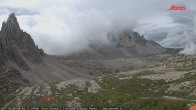 Archived image Webcam Dolomites South Tyrol: Mountain Hut Antonio Locatelli 07:00