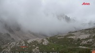 Archiv Foto Webcam Blick auf die 3 Zinnen von der Dreizinnenhütte 11:00
