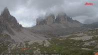 Archiv Foto Webcam Blick auf die 3 Zinnen von der Dreizinnenhütte 11:00
