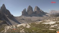 Archiv Foto Webcam Blick auf die 3 Zinnen von der Dreizinnenhütte 09:00