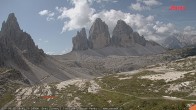 Archived image Webcam Dolomites South Tyrol: Mountain Hut Antonio Locatelli 09:00