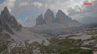 Archived image Webcam Dolomites South Tyrol: Mountain Hut Antonio Locatelli 15:00