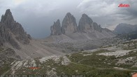 Archived image Webcam Dolomites South Tyrol: Mountain Hut Antonio Locatelli 17:00