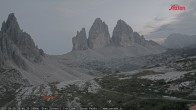 Archived image Webcam Dolomites South Tyrol: Mountain Hut Antonio Locatelli 19:00
