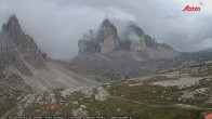Archiv Foto Webcam Blick auf die 3 Zinnen von der Dreizinnenhütte 15:00