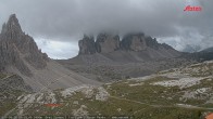 Archiv Foto Webcam Blick auf die 3 Zinnen von der Dreizinnenhütte 06:00