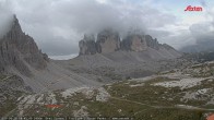 Archiv Foto Webcam Blick auf die 3 Zinnen von der Dreizinnenhütte 07:00