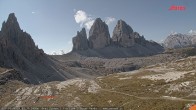 Archived image Webcam Dolomites South Tyrol: Mountain Hut Antonio Locatelli 08:00