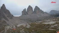 Archiv Foto Webcam Blick auf die 3 Zinnen von der Dreizinnenhütte 07:00