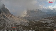 Archiv Foto Webcam Blick auf die 3 Zinnen von der Dreizinnenhütte 17:00