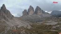 Archiv Foto Webcam Blick auf die 3 Zinnen von der Dreizinnenhütte 17:00