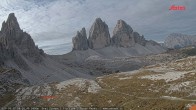 Archiv Foto Webcam Blick auf die 3 Zinnen von der Dreizinnenhütte 07:00