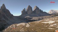 Archived image Webcam Dolomites South Tyrol: Mountain Hut Antonio Locatelli 08:00