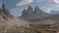 Archiv Foto Webcam Blick auf die 3 Zinnen von der Dreizinnenhütte 15:00