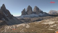 Archiv Foto Webcam Blick auf die 3 Zinnen von der Dreizinnenhütte 09:00