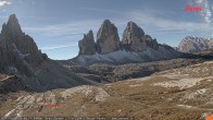 Archiv Foto Webcam Blick auf die 3 Zinnen von der Dreizinnenhütte 09:00