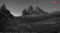 Archiv Foto Webcam Blick auf die 3 Zinnen von der Dreizinnenhütte 05:00