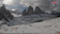Archiv Foto Webcam Blick auf die 3 Zinnen von der Dreizinnenhütte 09:00