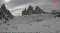 Archived image Webcam Dolomites South Tyrol: Mountain Hut Antonio Locatelli 09:00