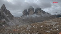 Archiv Foto Webcam Blick auf die 3 Zinnen von der Dreizinnenhütte 06:00