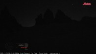 Archived image Webcam Dolomites South Tyrol: Mountain Hut Antonio Locatelli 04:00