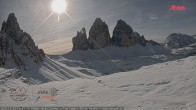Archived image Webcam Dolomites South Tyrol: Mountain Hut Antonio Locatelli 10:00