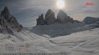 Archived image Webcam Dolomites South Tyrol: Mountain Hut Antonio Locatelli 12:00