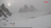 Archiv Foto Webcam Blick auf die 3 Zinnen von der Dreizinnenhütte 10:00