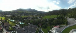 Archived image Webcam Bischofshofen - Village and Ski Jumping Area 09:00