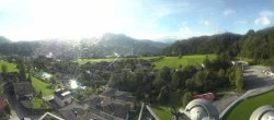 Archived image Webcam Bischofshofen - Village and Ski Jumping Area 08:00