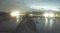 Archived image Webcam Barßel at the boat harbour 05:00