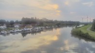 Archived image Webcam Barßel at the boat harbour 19:00