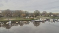 Archived image Webcam Barßel at the boat harbour 09:00