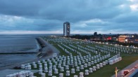 Archiv Foto Webcam Büsumer Strand 21:00