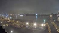 Archived image Webcam Hamburg: Cargo bridges 22:00