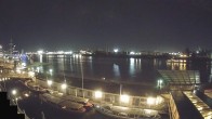 Archived image Webcam Hamburg: Cargo bridges 22:00