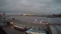 Archived image Webcam Hamburg: Cargo bridges 19:00
