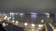 Archiv Foto Webcam Hamburg: Landungsbrücken 23:00