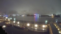 Archived image Webcam Hamburg: Cargo bridges 23:00