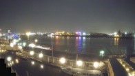 Archived image Webcam Hamburg: Cargo bridges 21:00