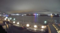 Archiv Foto Webcam Hamburg: Landungsbrücken 23:00