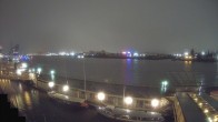 Archiv Foto Webcam Hamburg: Landungsbrücken 01:00