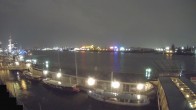 Archiv Foto Webcam Hamburg: Landungsbrücken 21:00